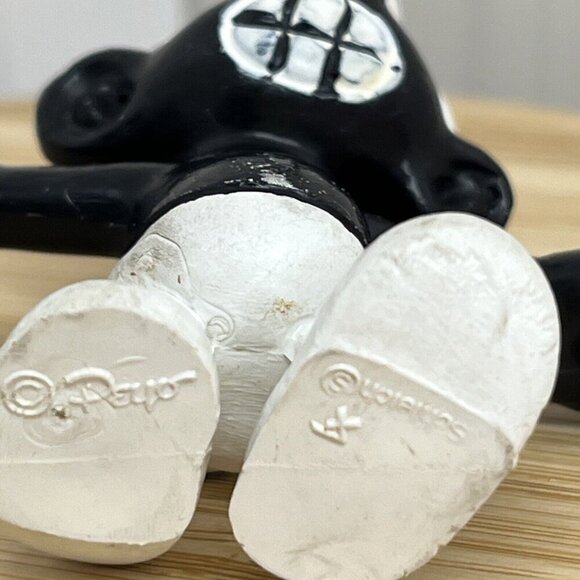 Vintage Smurfs Angry Smurf Black Teeth Figure Peyo Figurine red eye 20007 - Picture 10 of 10